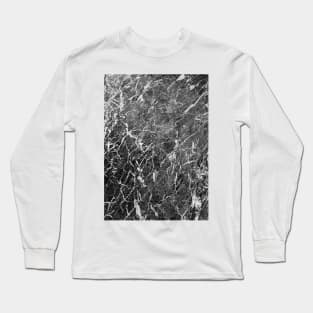 Black marble Long Sleeve T-Shirt